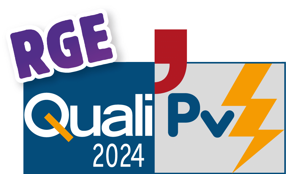 Logo QualiPV RGE 2024, qualification Photovoltaïque