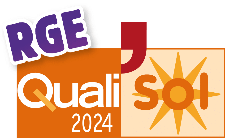 Logo Qualisol RGE 2024, qualification Solaire thermique